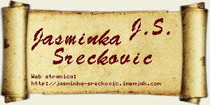 Jasminka Srećković vizit kartica
